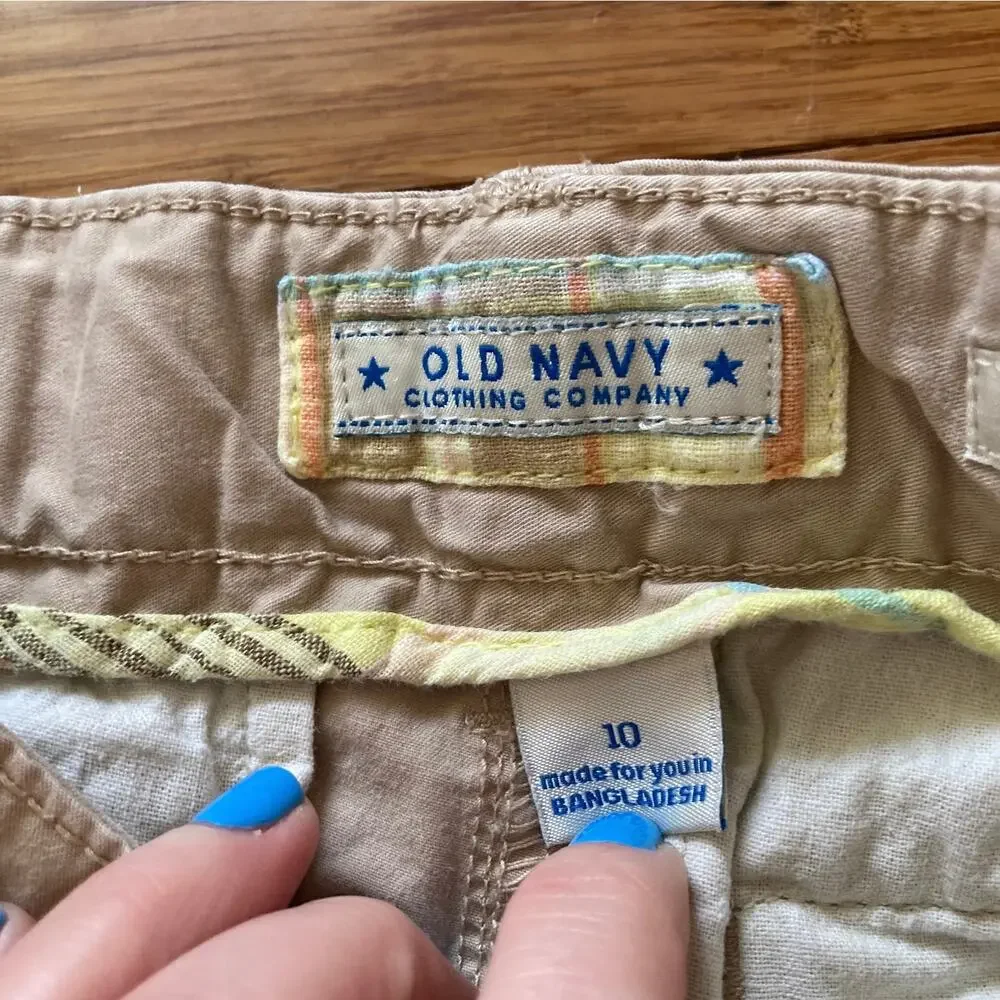 Old Navy Girls Stretch Bermuda Shorts, Size 10